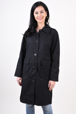 Trench Vila Mista Pocket Black